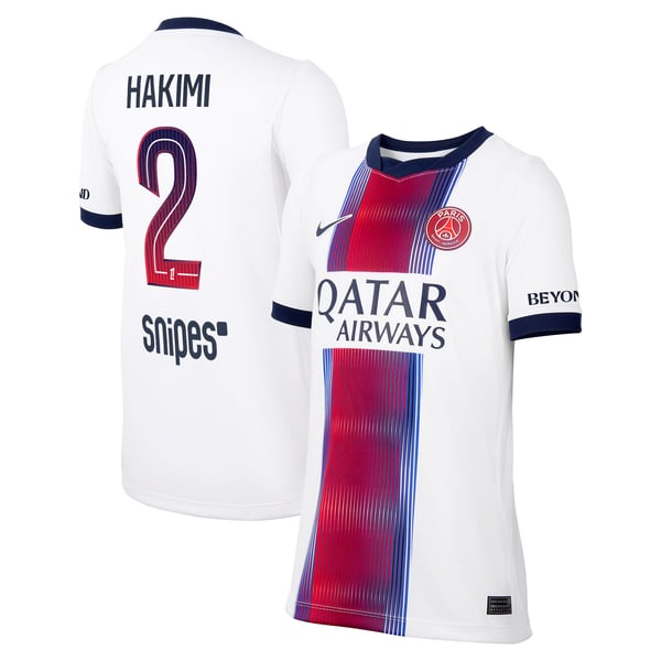 Maillot Extérieur Stadium PSG Nike 26/27 - Enfant avec flocage Hakimi 2
