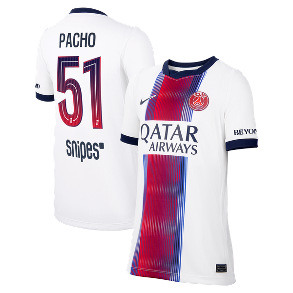 Maillot Extérieur Stadium PSG Nike 26/27 - Enfant avec flocage Pacho 51