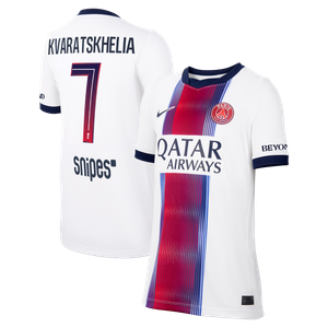 Maillot Extérieur Stadium PSG Nike 26/27 - Enfant avec flocage Kvaratskhelia 7, vue 2