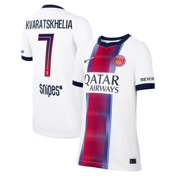 Maillot Extérieur Stadium PSG Nike 26/27 - Enfant avec flocage Kvaratskhelia 7