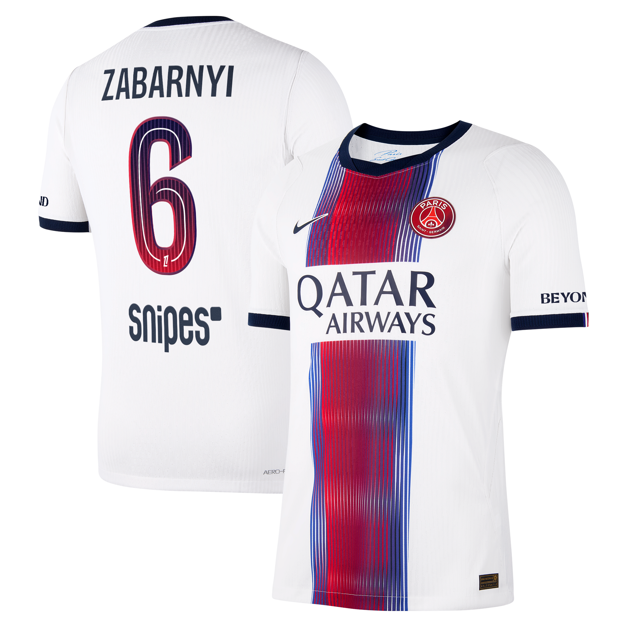 Maillot Extérieur Match PSG Nike Aero-FIT 26/27 avec flocage Zabarnyi 6