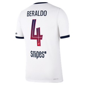 Maillot Extérieur Match PSG Nike Aero-FIT 26/27 avec flocage Beraldo 4, vue 4