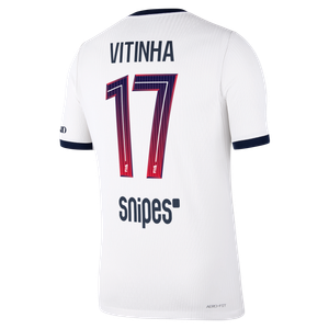 Maillot Extérieur Match PSG Nike Aero-FIT 26/27 avec flocage Vitinha 17, vue 4