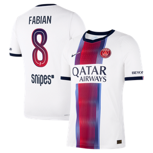 Maillot Extérieur Match PSG Nike Aero-FIT 26/27 avec flocage Fabian 8, vue 2