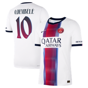 Maillot Extérieur Match PSG Nike Aero-FIT 26/27 - Flocage Coupe O.Dembélé 10, vue 2