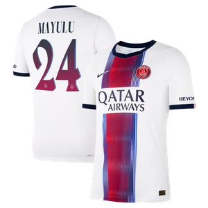 Maillot Extérieur Match PSG Nike Aero-FIT 26/27 - Flocage Coupe Mayulu 24, vue 1