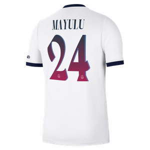Maillot Extérieur Stadium PSG Nike 26/27 - Flocage Coupe Mayulu 24, vue 4