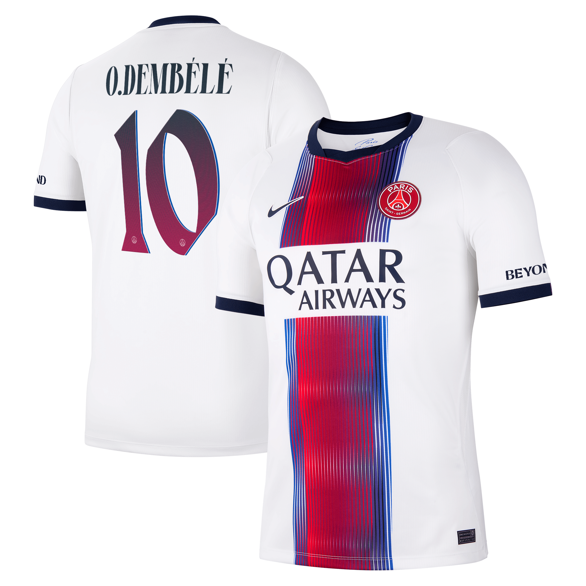 Maillot Extérieur Stadium PSG Nike 26/27 - Flocage Coupe O.Dembélé 10