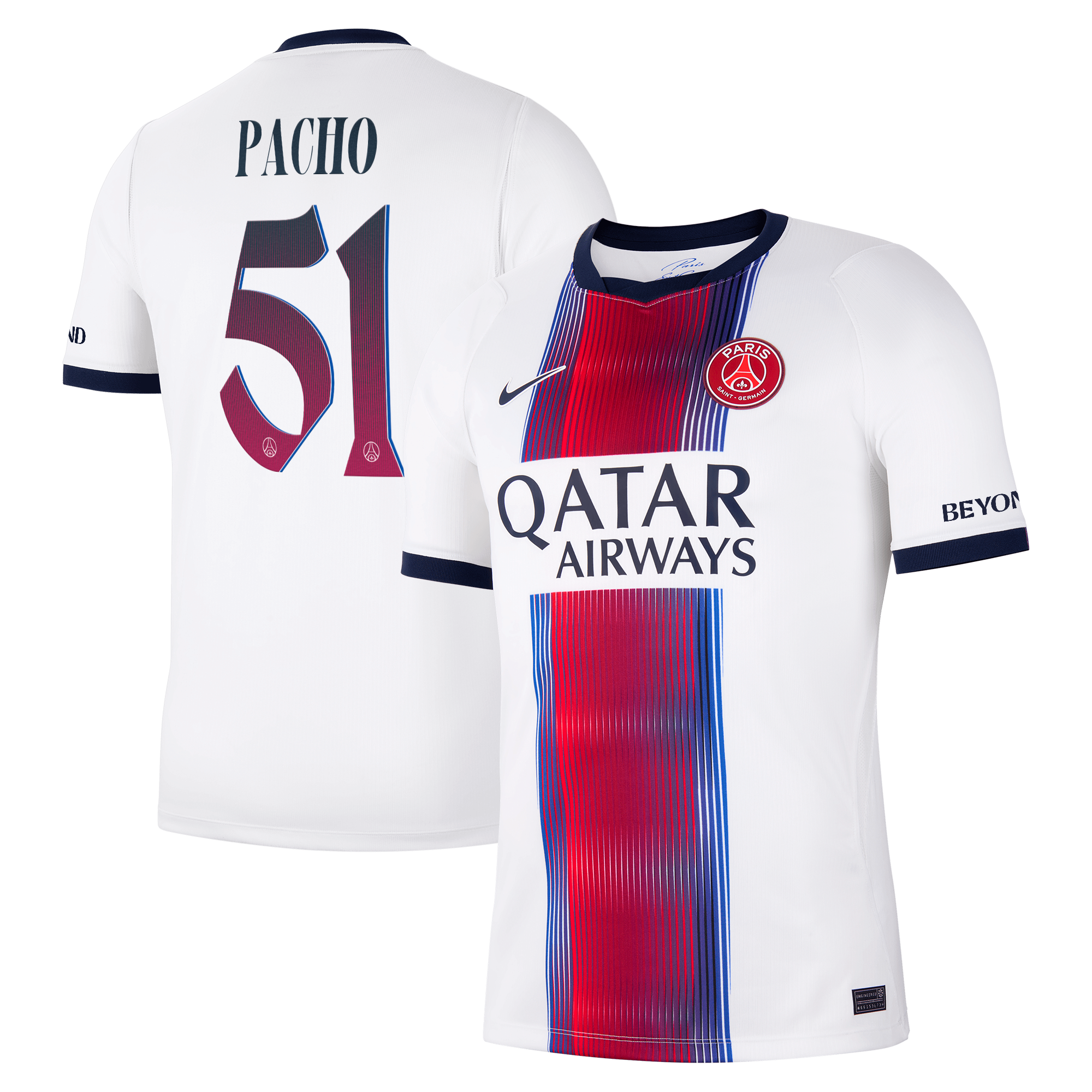 Maillot Extérieur Stadium PSG Nike 26/27 - Flocage Coupe Pacho 51