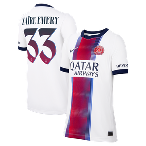 Maillot Extérieur Stadium PSG Nike 26/27 - Enfant - Flocage Coupe Zaïre-Emery 33, vue 1