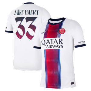Maillot Extérieur Stadium PSG Nike 26/27 - Flocage Coupe Zaïre-Emery 33, vue 2