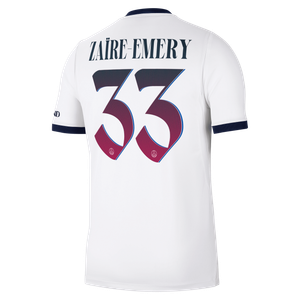 Maillot Extérieur Stadium PSG Nike 26/27 - Flocage Coupe Zaïre-Emery 33, vue 4