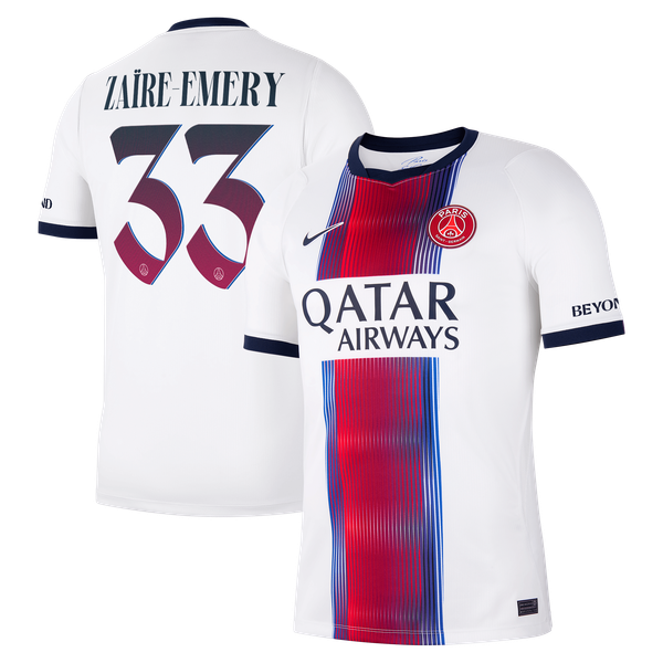 Maillot Extérieur Stadium PSG Nike 26/27 - Flocage Coupe Zaïre-Emery 33