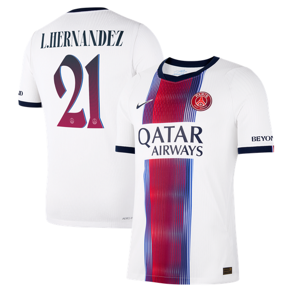 Maillot Extérieur Match PSG Nike Aero-FIT 26/27 - Flocage Coupe L.Hernandez 21