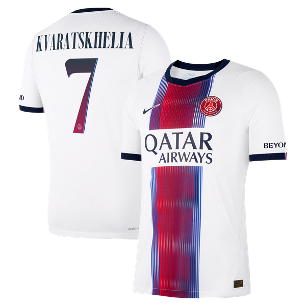 Maillot Extérieur Match PSG Nike Aero-FIT 26/27 - Flocage Coupe Kvaratskhelia 7