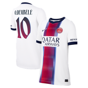 Maillot Extérieur Stadium PSG Nike 26/27 - Enfant - Flocage Coupe O.Dembélé 10, vue 2