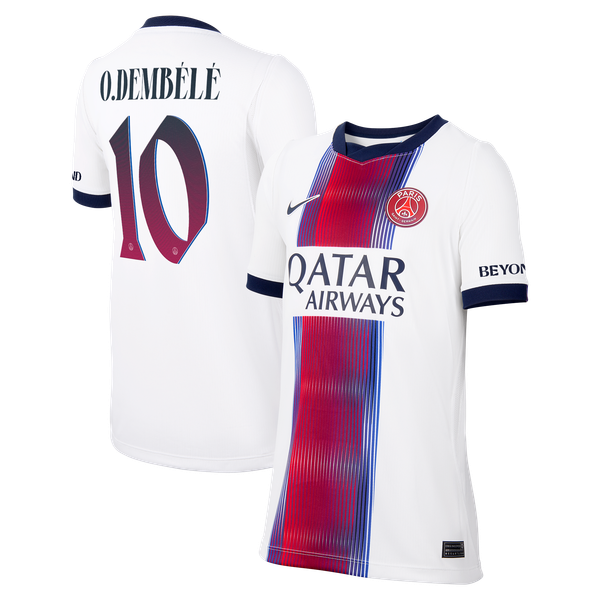 Maillot Extérieur Stadium PSG Nike 26/27 - Enfant - Flocage Coupe O.Dembélé 10