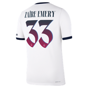 Maillot Extérieur Match PSG Nike Aero-FIT 26/27 - Flocage Coupe Zaïre-Emery 33, vue 4