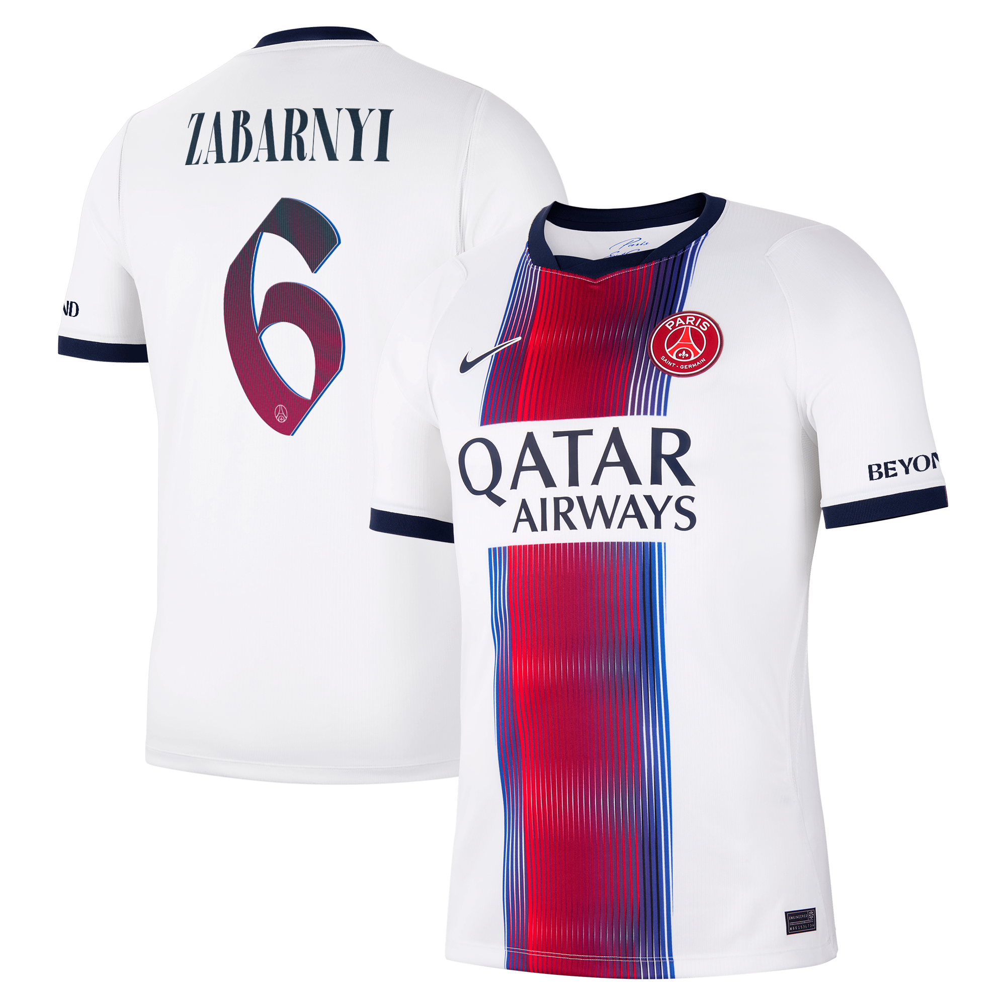 Maillot Extérieur Stadium PSG Nike 26/27 - Flocage Coupe Zabarnyi 6