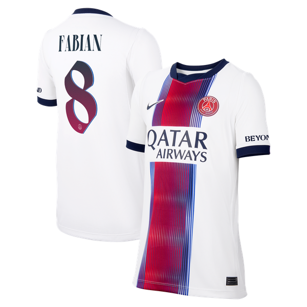 Maillot Extérieur Stadium PSG Nike 26/27 - Enfant - Flocage Coupe Fabian 8