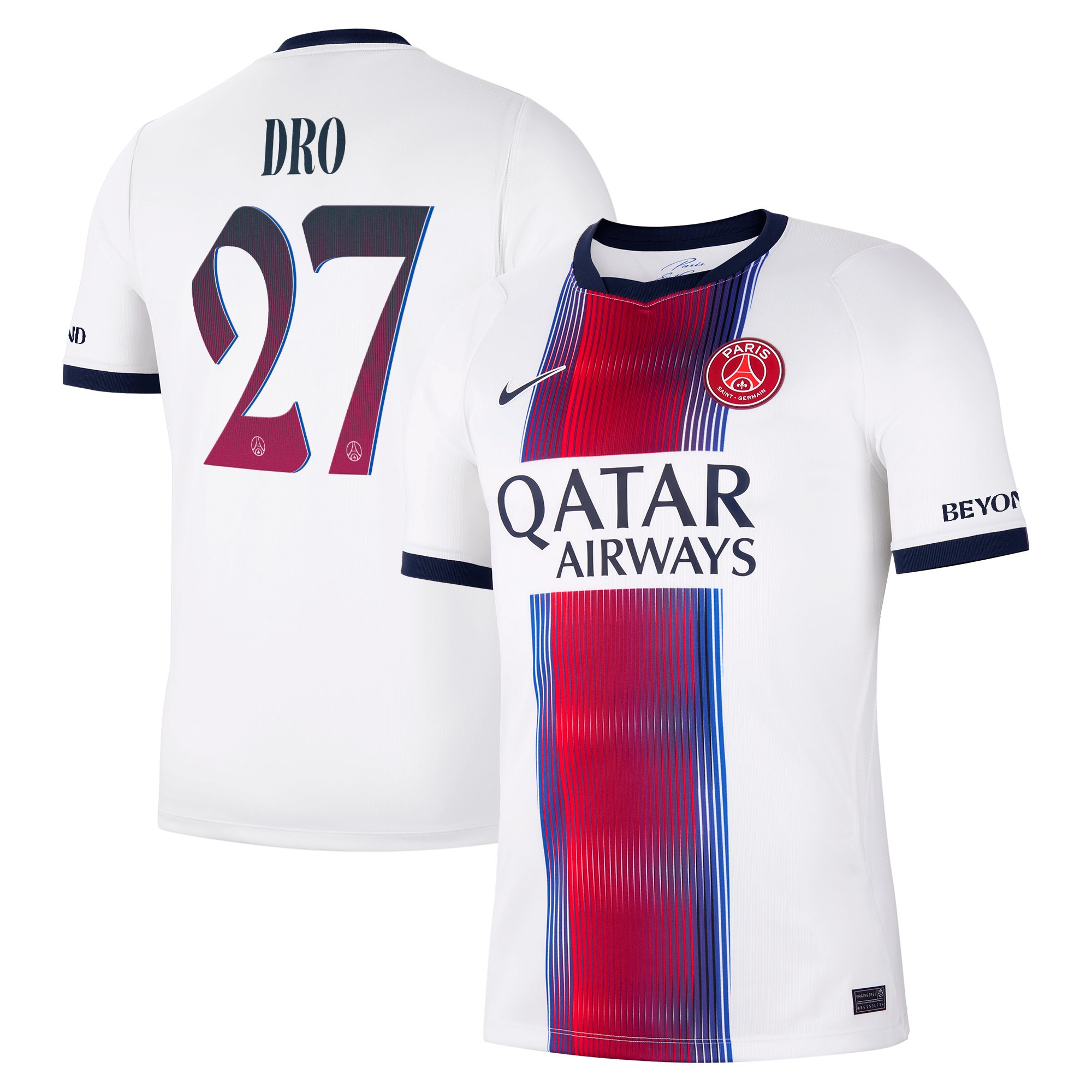 Maillot Extérieur Stadium PSG Nike 26/27 - Flocage Coupe Dro 27