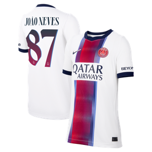 Maillot Extérieur Stadium PSG Nike 26/27 - Enfant - Flocage Coupe João Neves 87, vue 2