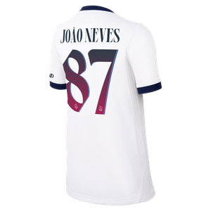 Maillot Extérieur Stadium PSG Nike 26/27 - Enfant - Flocage Coupe João Neves 87, vue 4