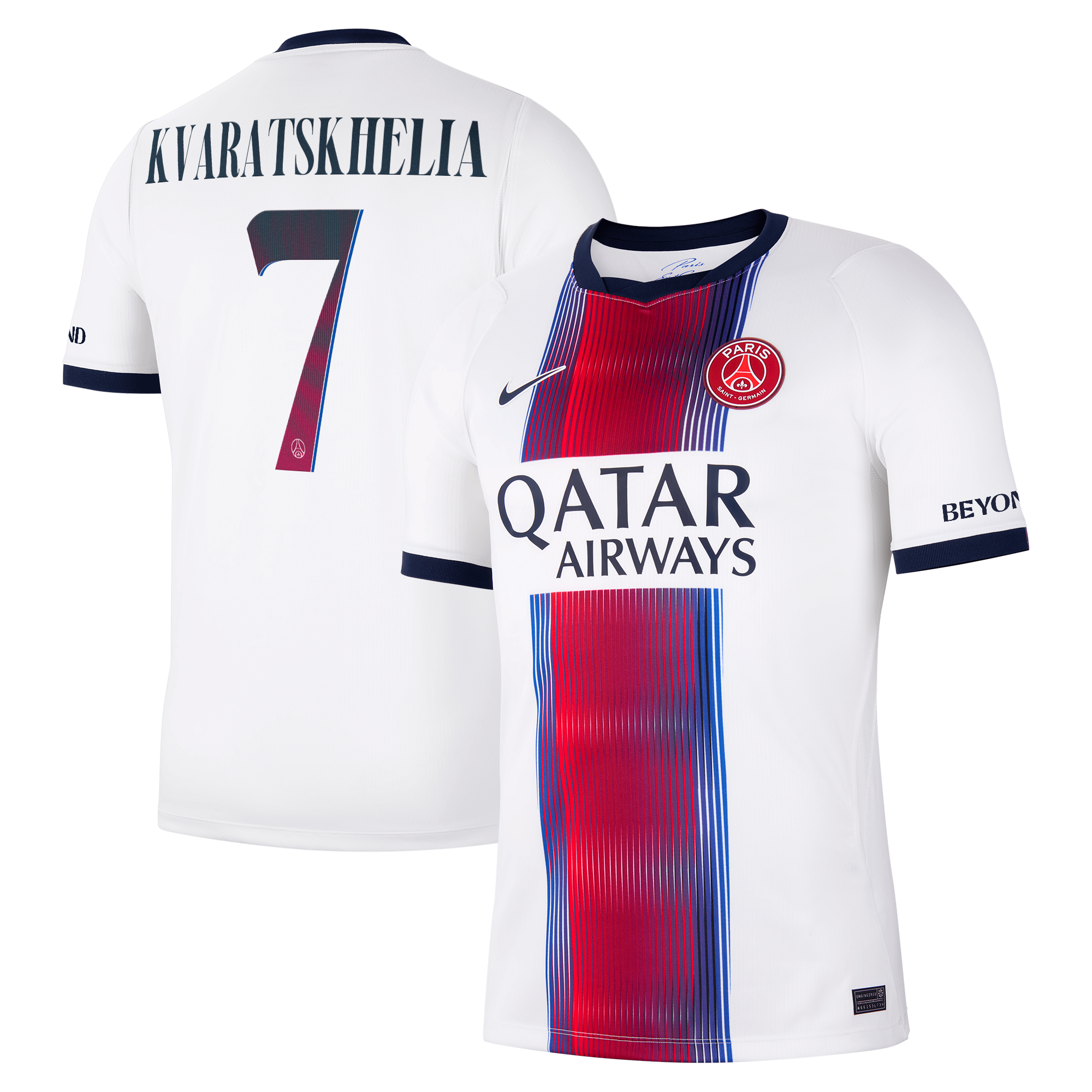 Maillot Extérieur Stadium PSG Nike 26/27 - Flocage Coupe Kvaratskhelia 7