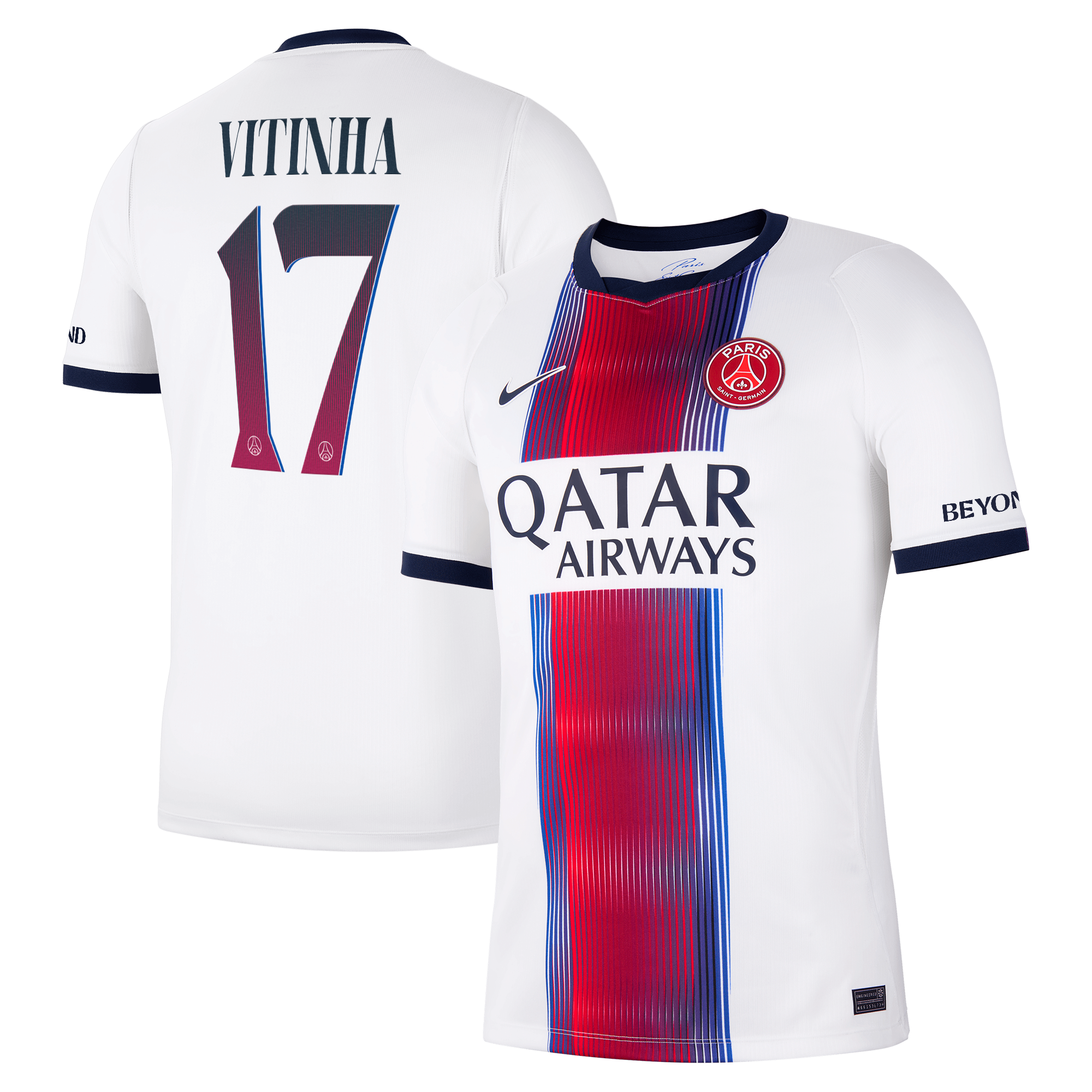 Maillot Extérieur Stadium PSG Nike 26/27 - Flocage Coupe Vitinha 17