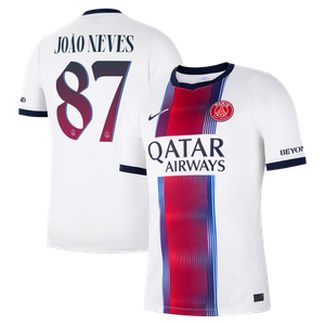 Maillot Extérieur Stadium PSG Nike 26/27 - Flocage Coupe João Neves 87, vue 2