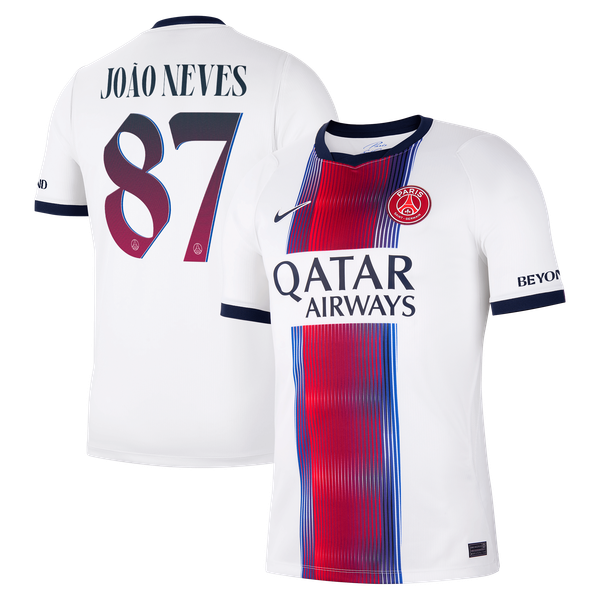Maillot Extérieur Stadium PSG Nike 26/27 - Flocage Coupe João Neves 87