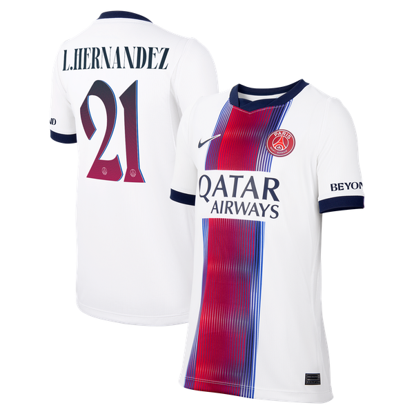 Maillot Extérieur Stadium PSG Nike 26/27 - Enfant - Flocage Coupe L.Hernandez 21
