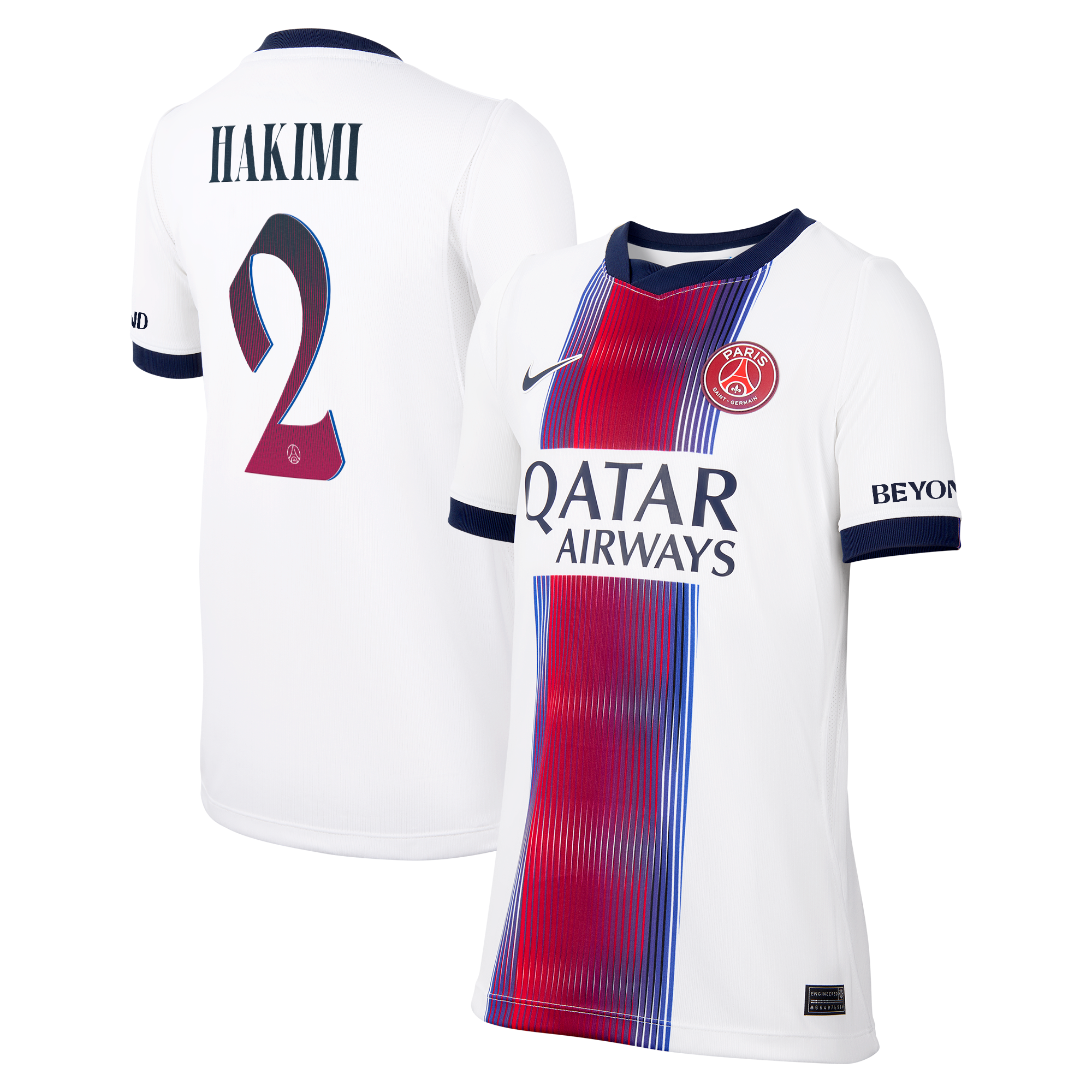 Maillot Extérieur Stadium PSG Nike 26/27 - Enfant - Flocage Coupe Hakimi 2