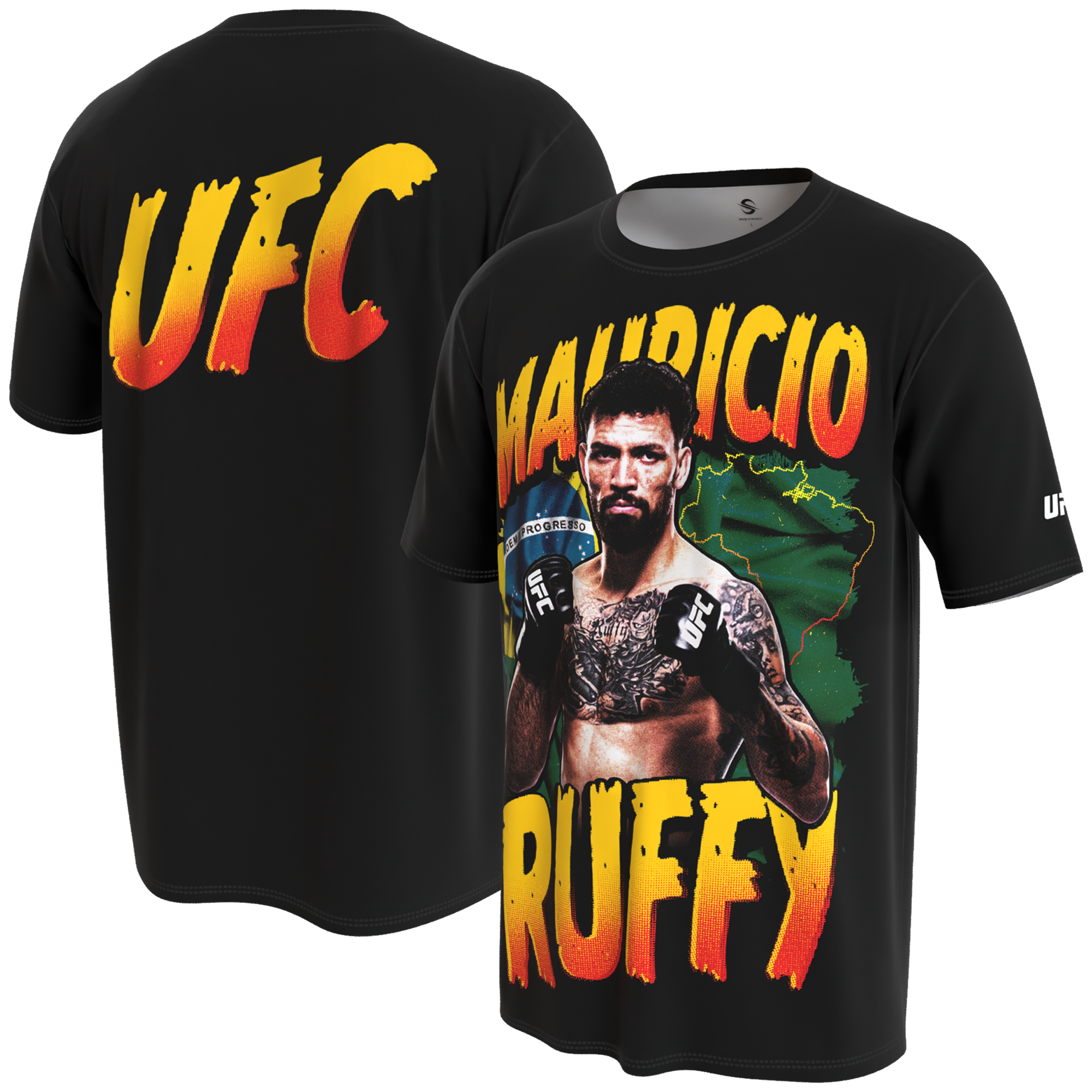Youth ProSphere Black Mauricio Ruffy UFC Fighter Collection T-Shirt Youth ProSphere Black Mauricio Ruffy UFC Fighter Collection T-Shirt