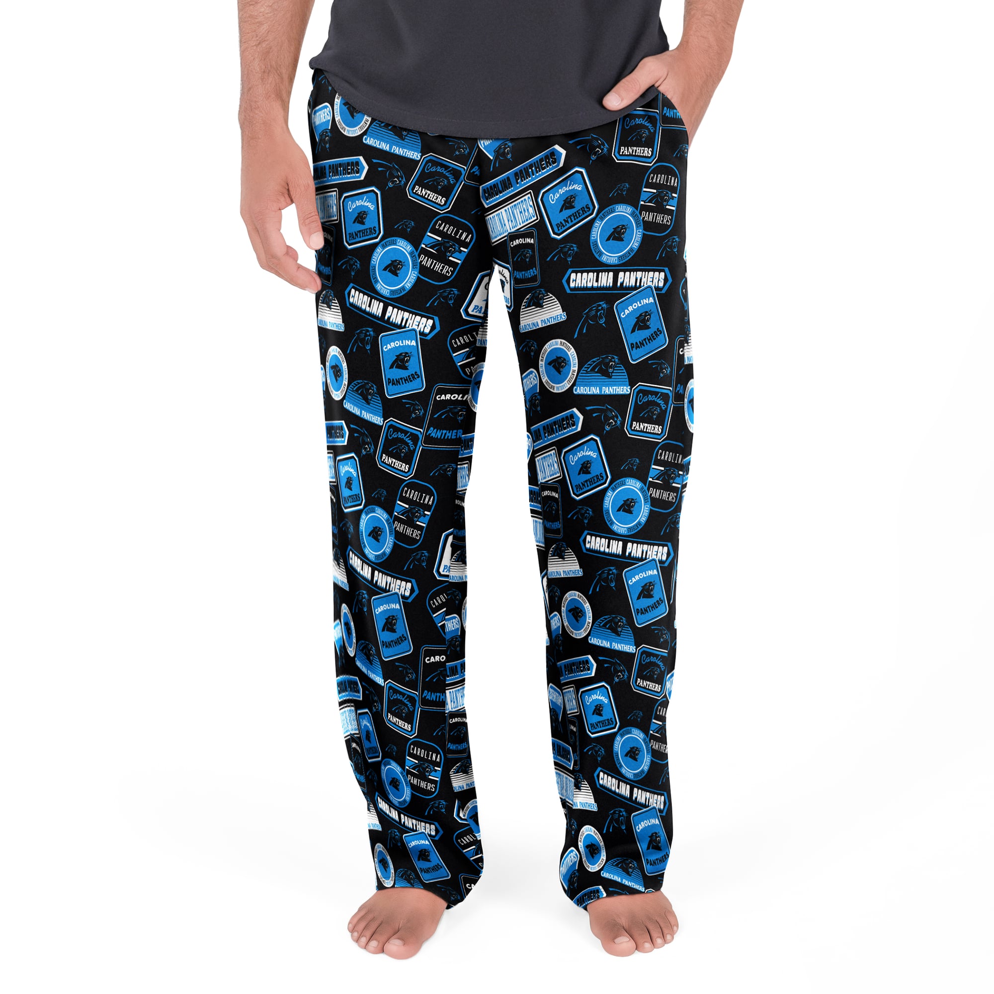 Men’s Concepts Sport Black Carolina Panthers Grady Pants