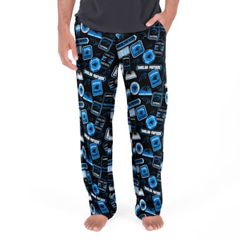 Men's Concepts Sport Black Carolina Panthers Grady Sleep Pants