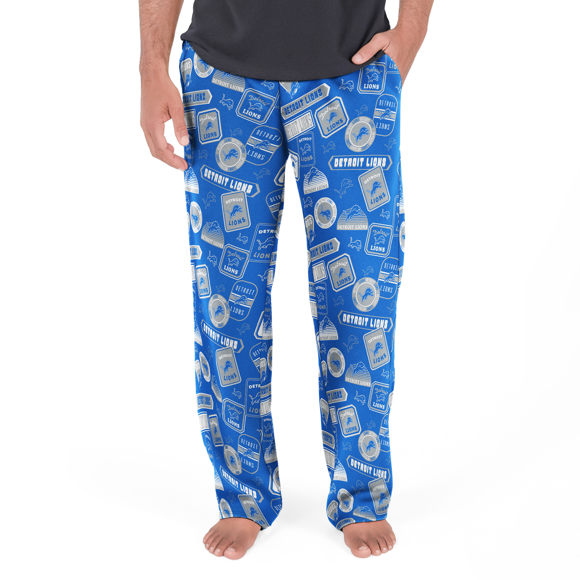 Men's Concepts Sport Blue Detroit Lions Grady Sleep Pants