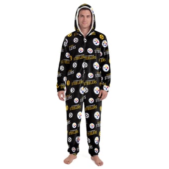 Unisex Concepts Sport Black Pittsburgh Steelers Sidekick Union Suit