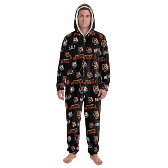 Unisex Concepts Sport Black Cincinnati Bengals Sidekick Union Suit