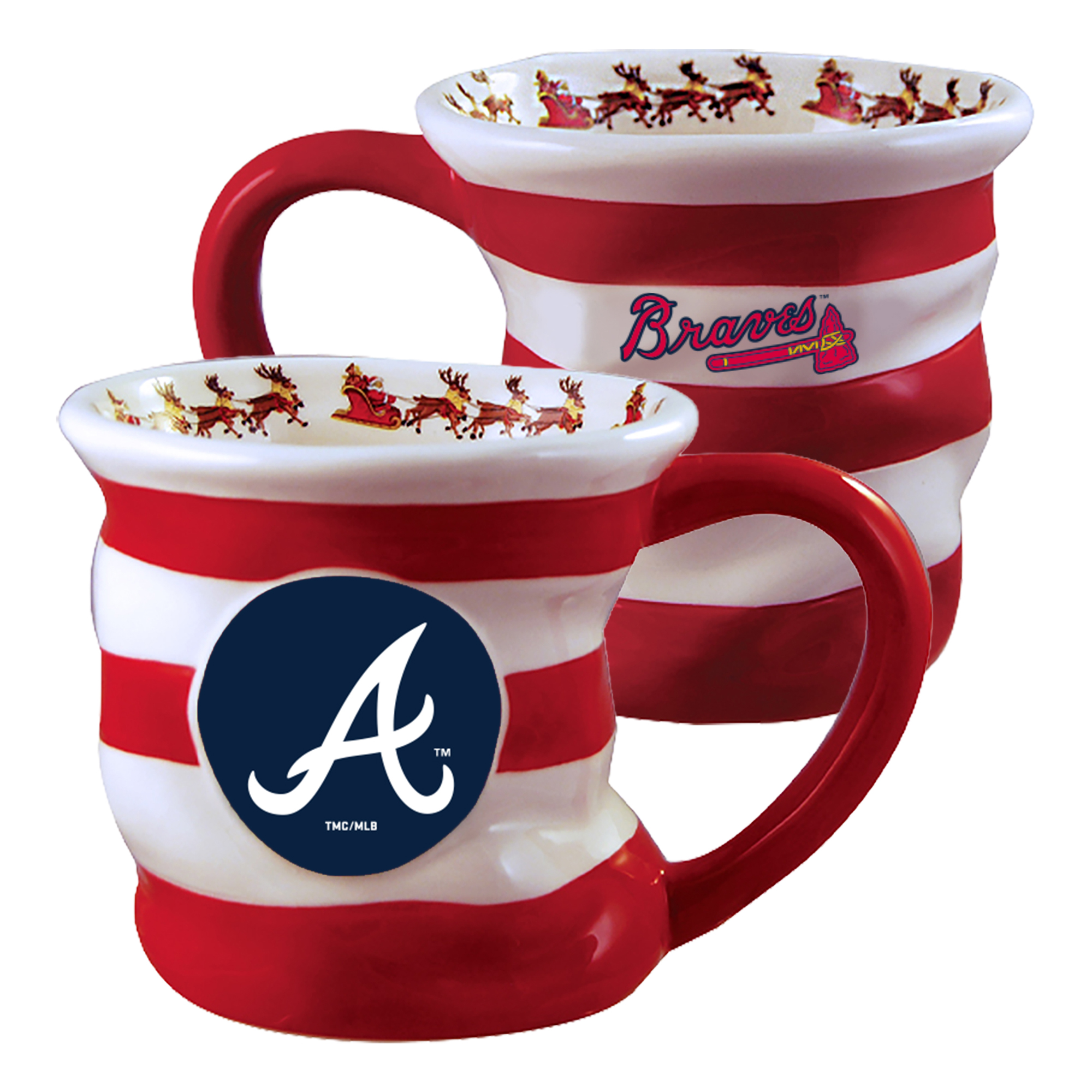 The Memory Company Atlanta Braves 18oz. Holiday Stocking Mug