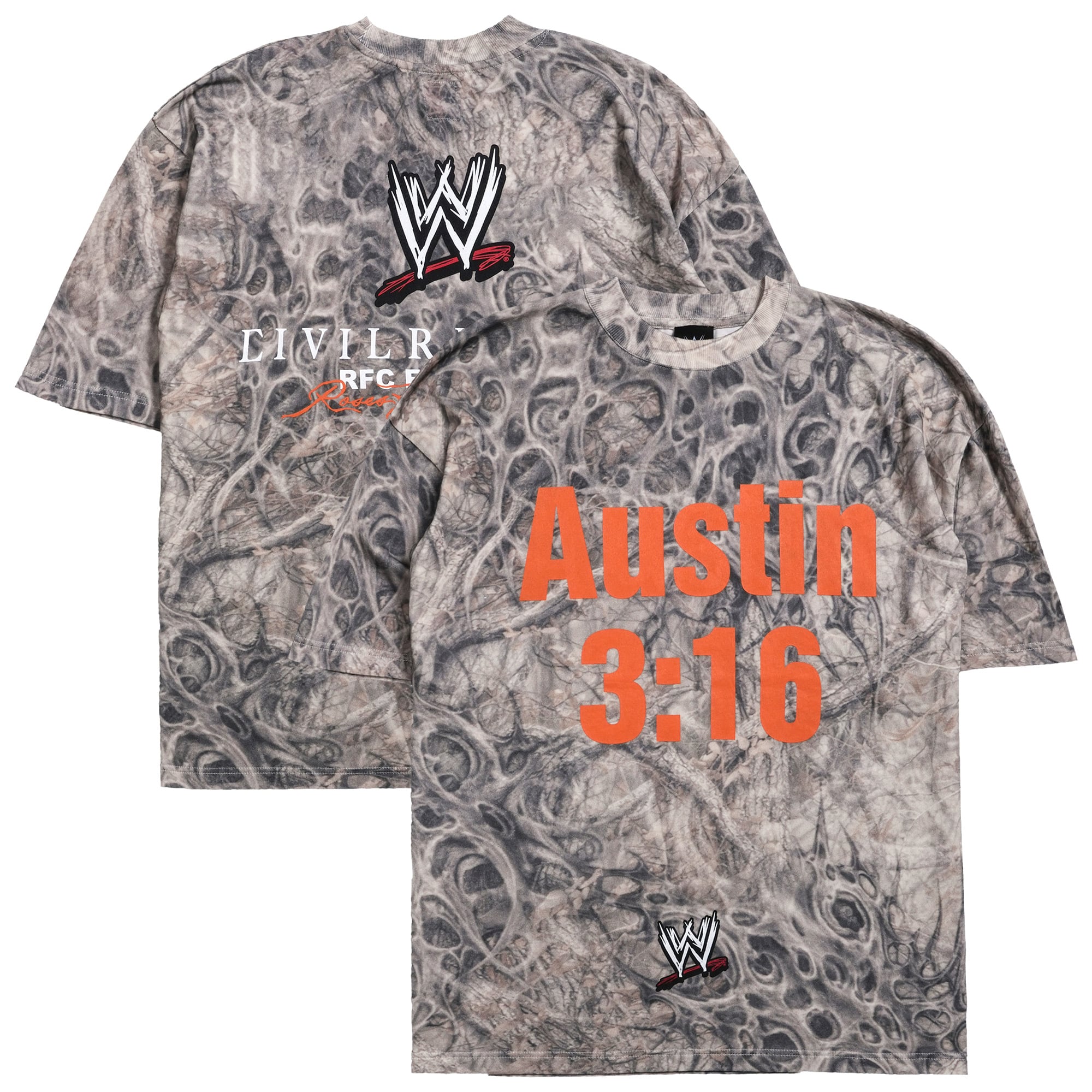 Men's Civil Regime x WWE Camo "Stone Cold" Steve Austin 3:16 Infected T-Shirt