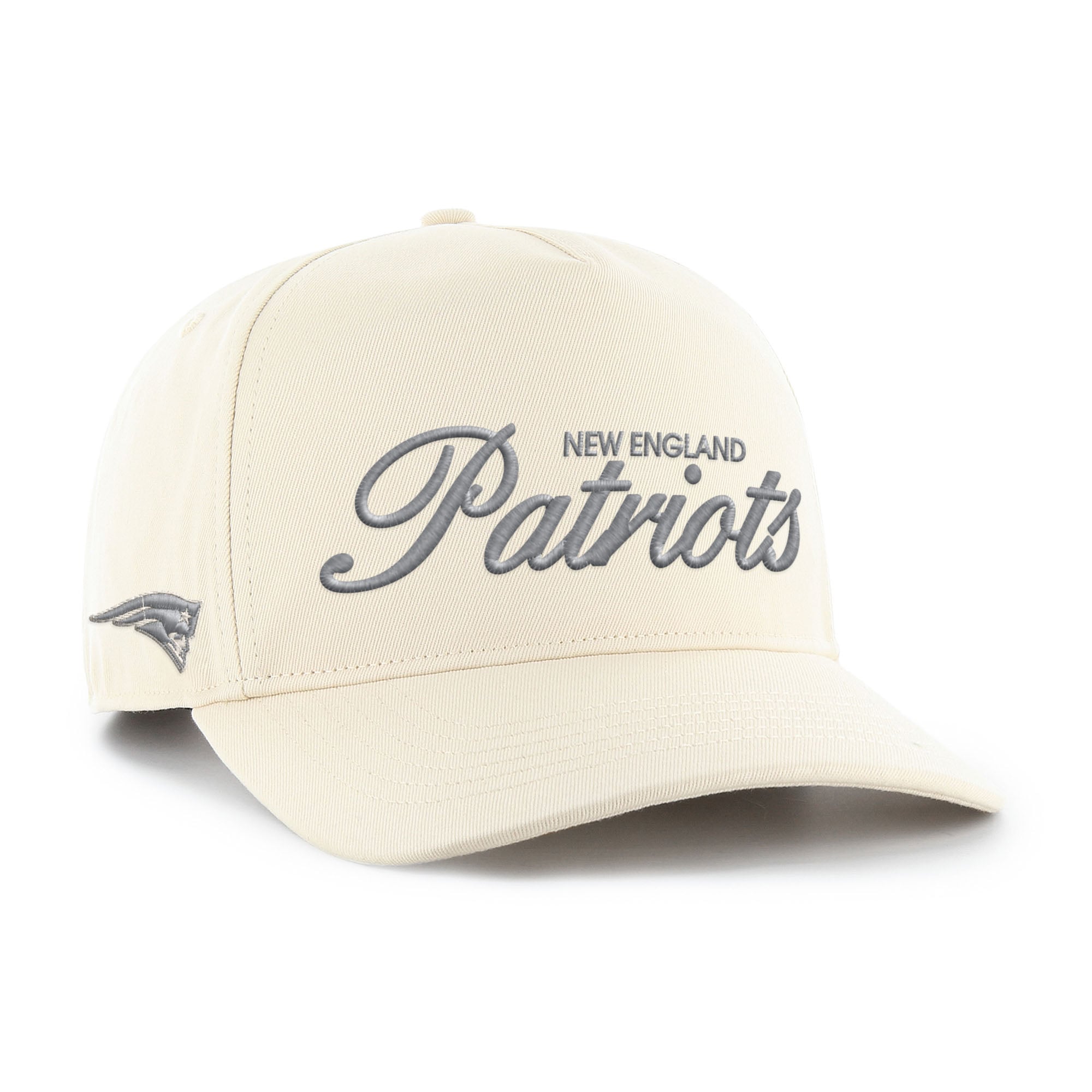 Men's '47 Natural New England Patriots Foundational Script Hitch Adjustable Hat