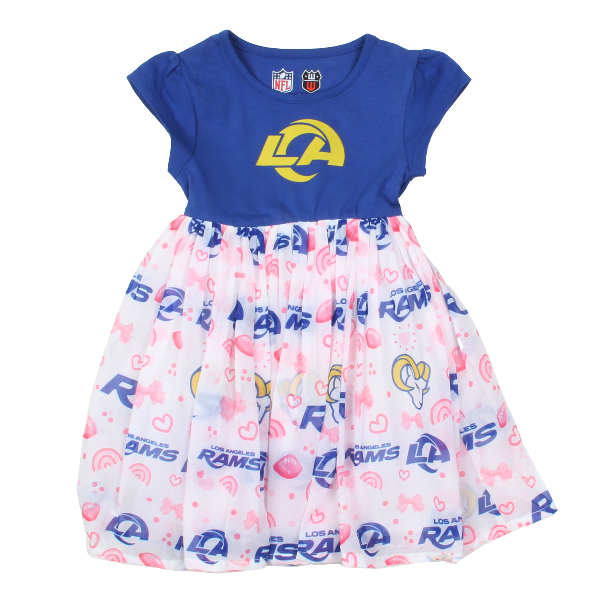 Girls Toddler Wes & Willy Royal Los Angeles Rams Princess Dress