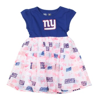 Girls Toddler Wes & Willy Royal New York Giants Princess Dress
