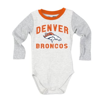 Infant Wes & Willy Heather Gray Denver Broncos Jie Jie Hopper Long Sleeve Bodysuit & Pants Set