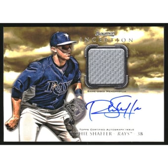 2013 Bowman Inception Relic Autographs #RS Richie Shaffer