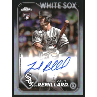 2024 Topps Chrome Rookie Autographs Refractors #RAZR Zach Remillard