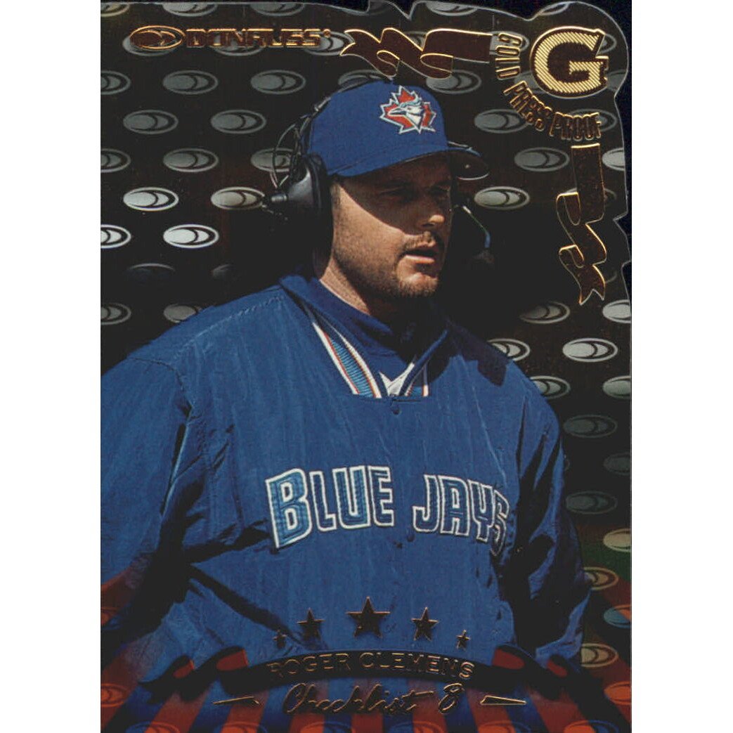 1998 Donruss Gold Press Proofs #418 Roger Clemens CL. rookie card picture