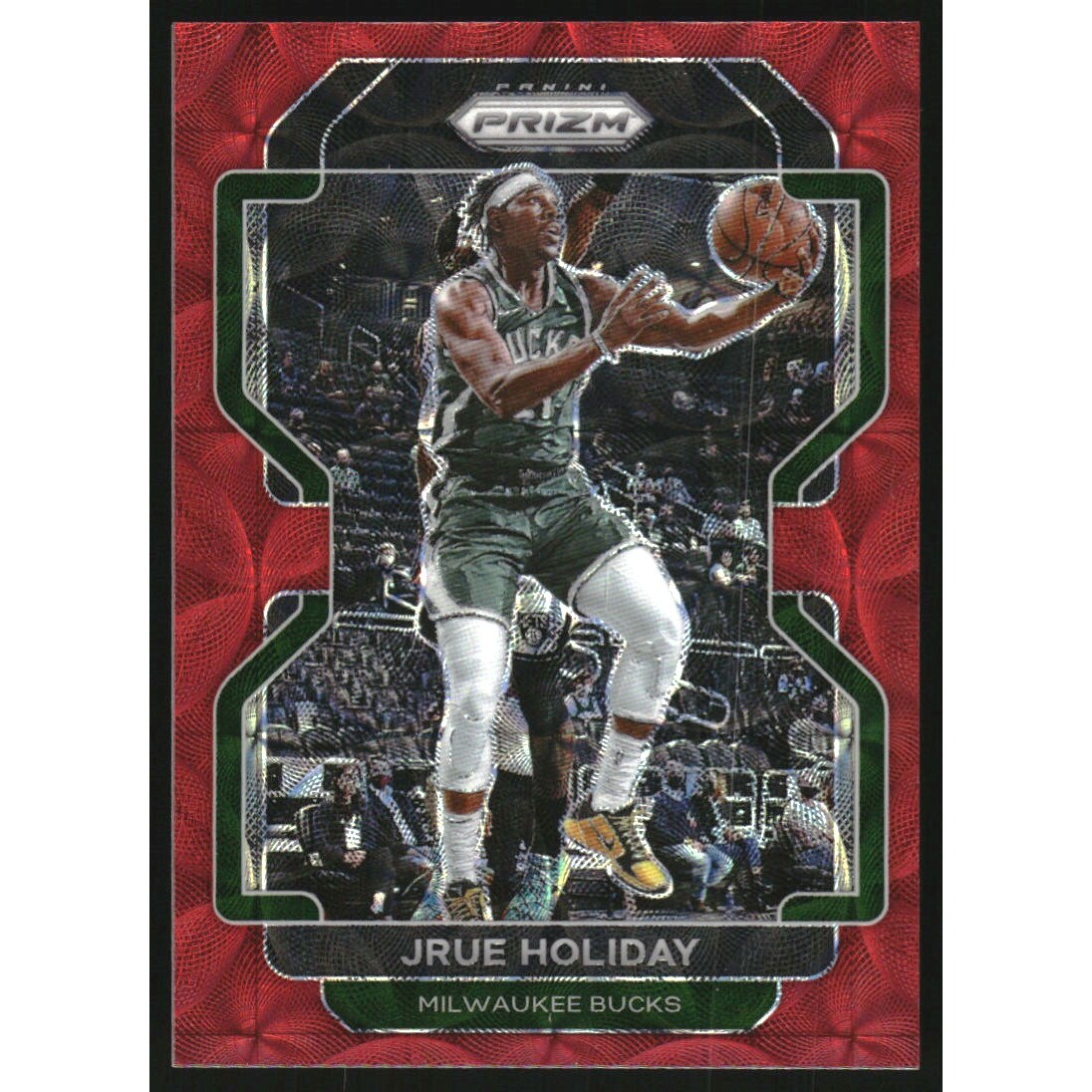 2021-22 Panini Prizm Prizms Choice Red #8 Jrue Holiday 2021-22 Panini Prizm Prizms Choice Red #8 Jrue Holiday