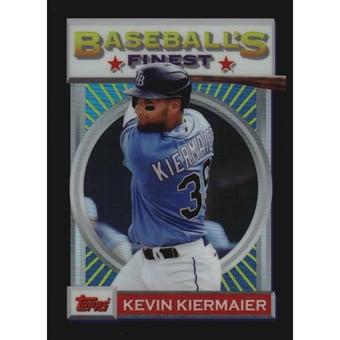 2020 Finest Flashbacks Black Refractors #165 Kevin Kiermaier